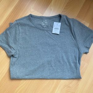 Jcrew fine rib cotton tee size small